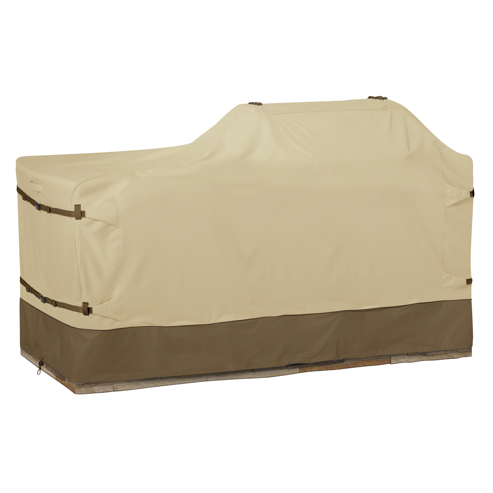 Classic Accessories Veranda Island Grill Cover, L, Tan, Polyester, Model# 55-626-041501-00